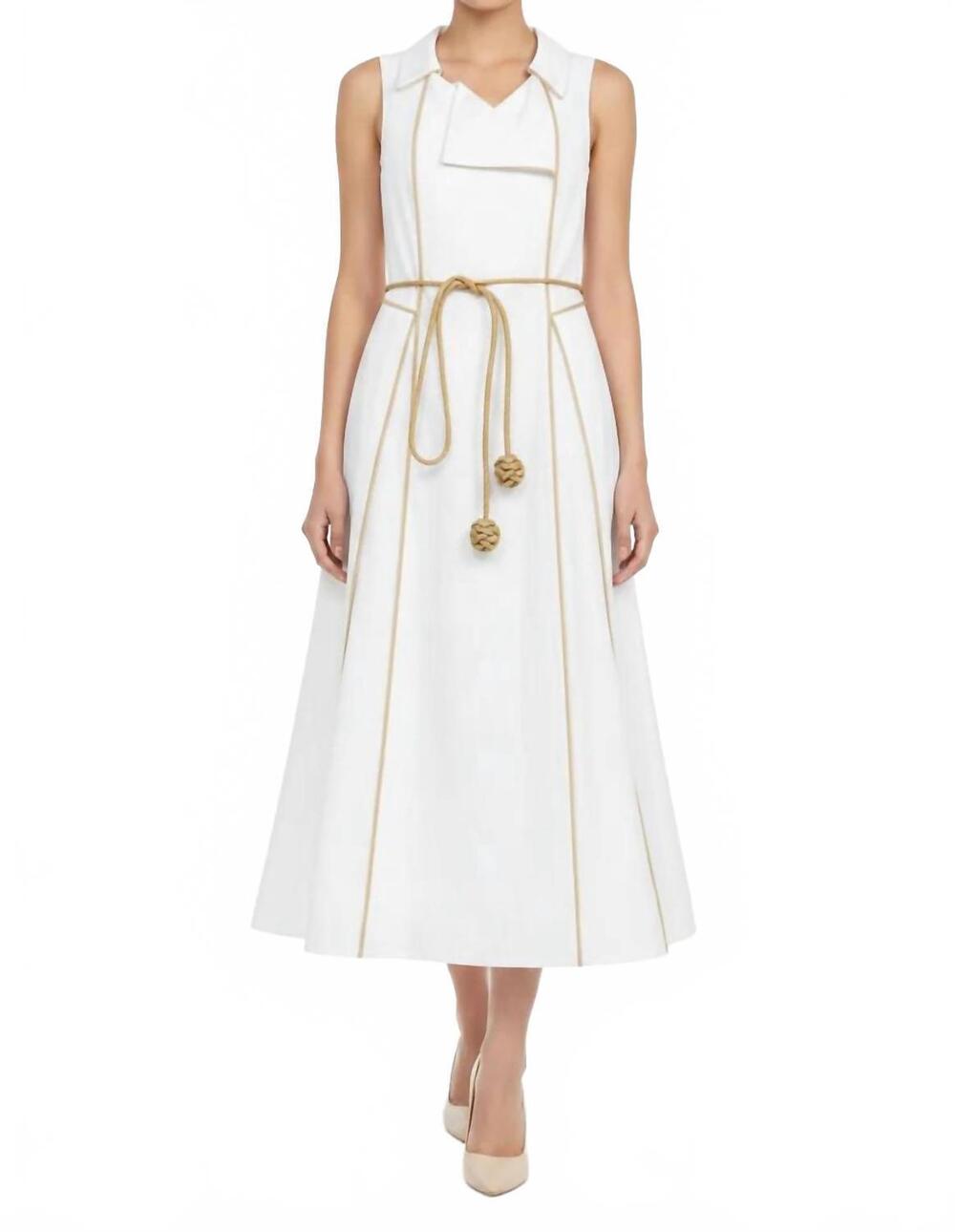 NEW NEVER A WALLFLOWER florentine wrap dress in white